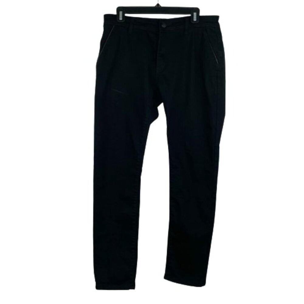 Scott James Slim Fit black pants stretch Men's size W 34/L30